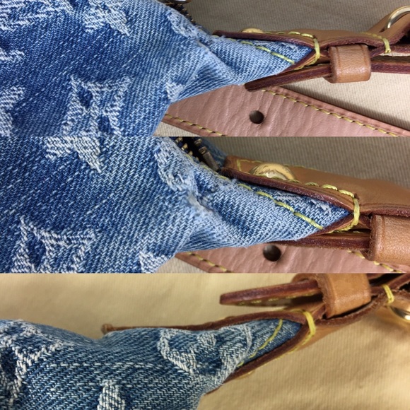 ‼️FINAL SALE‼️ DENIM HOBO LOUIS VUITTON BAG - Picture 6 of 8
